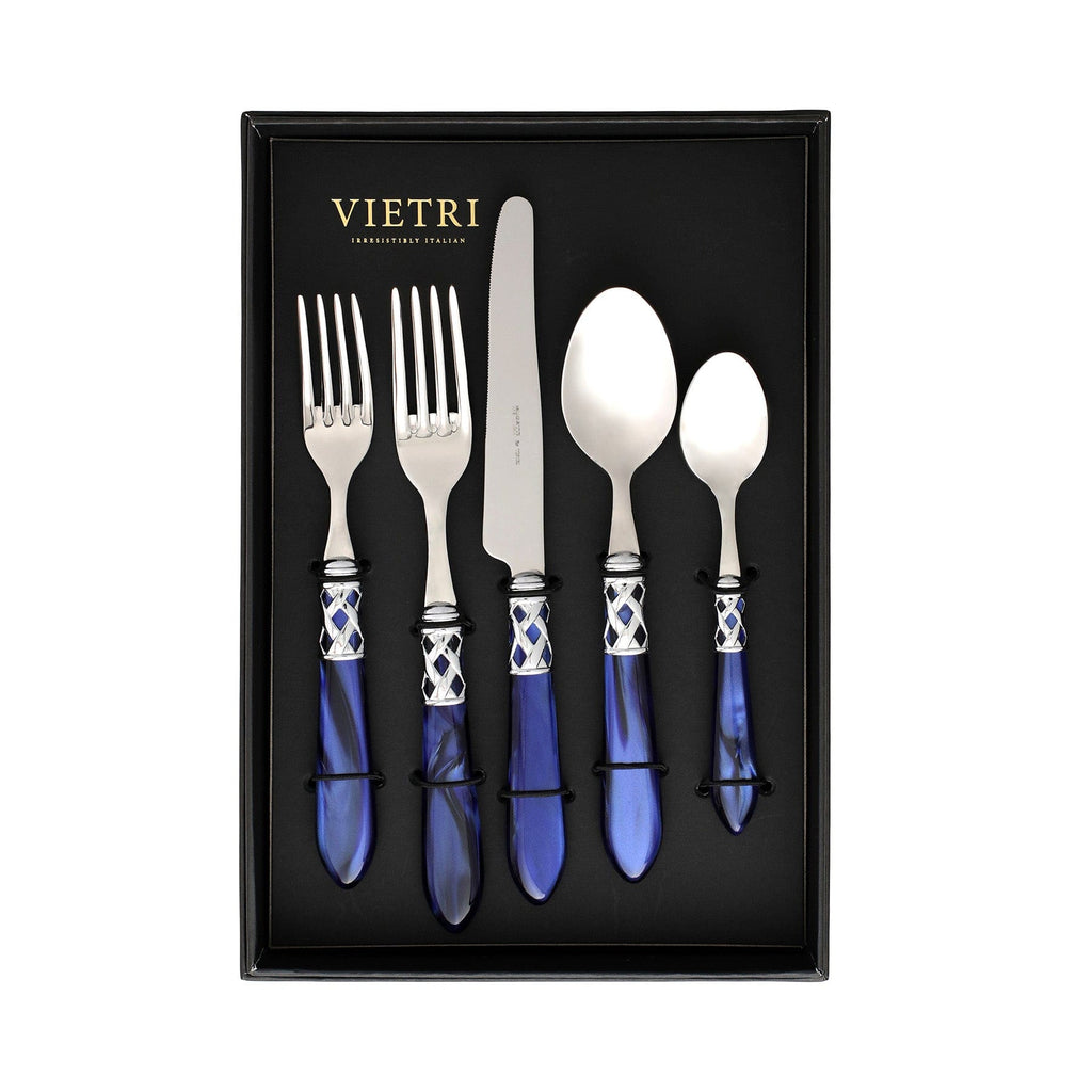 Aladdin Antique Blue Five-Piece Place Setting - Set of 4