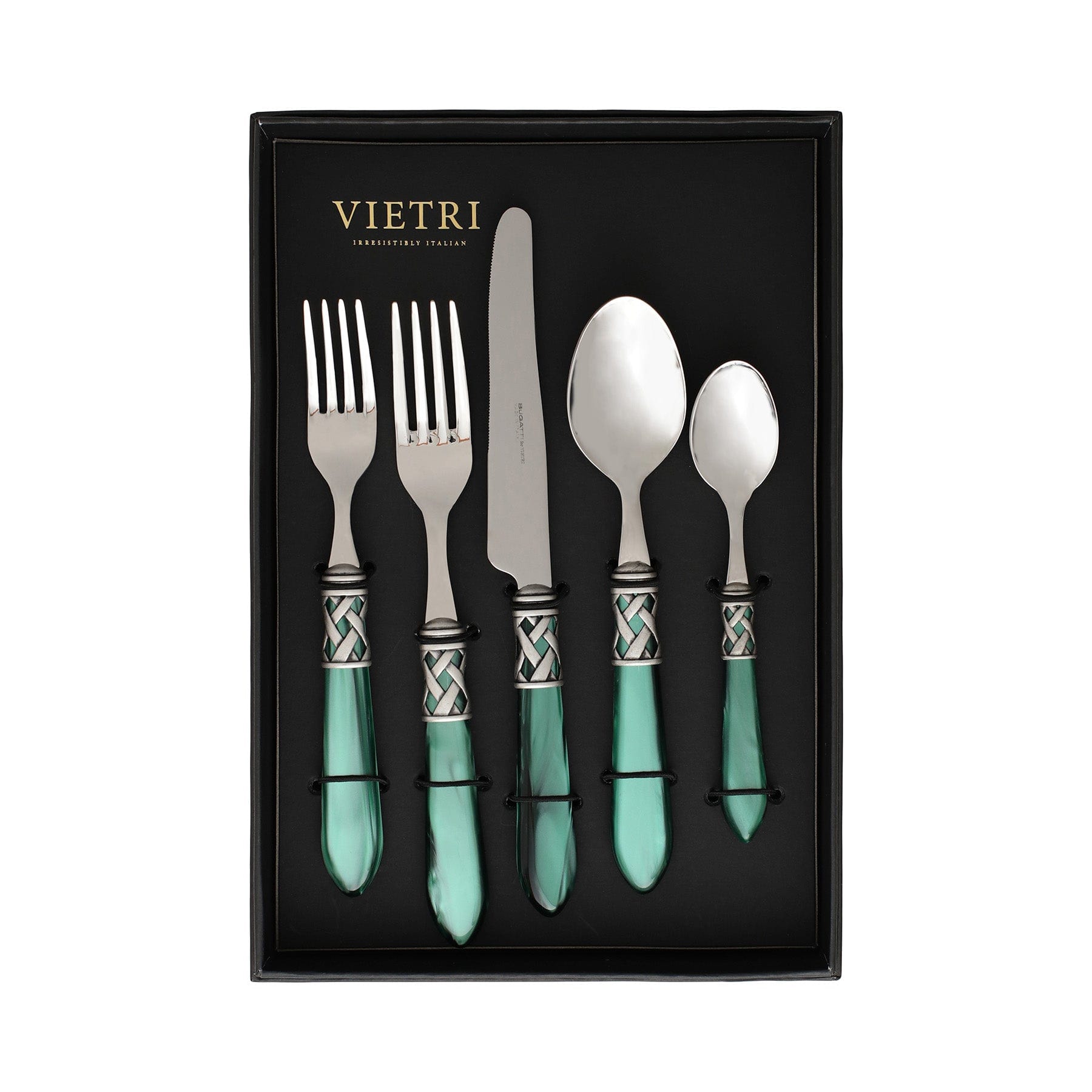 Aladdin Antique Green Five-Piece Place Setting - Set of 4