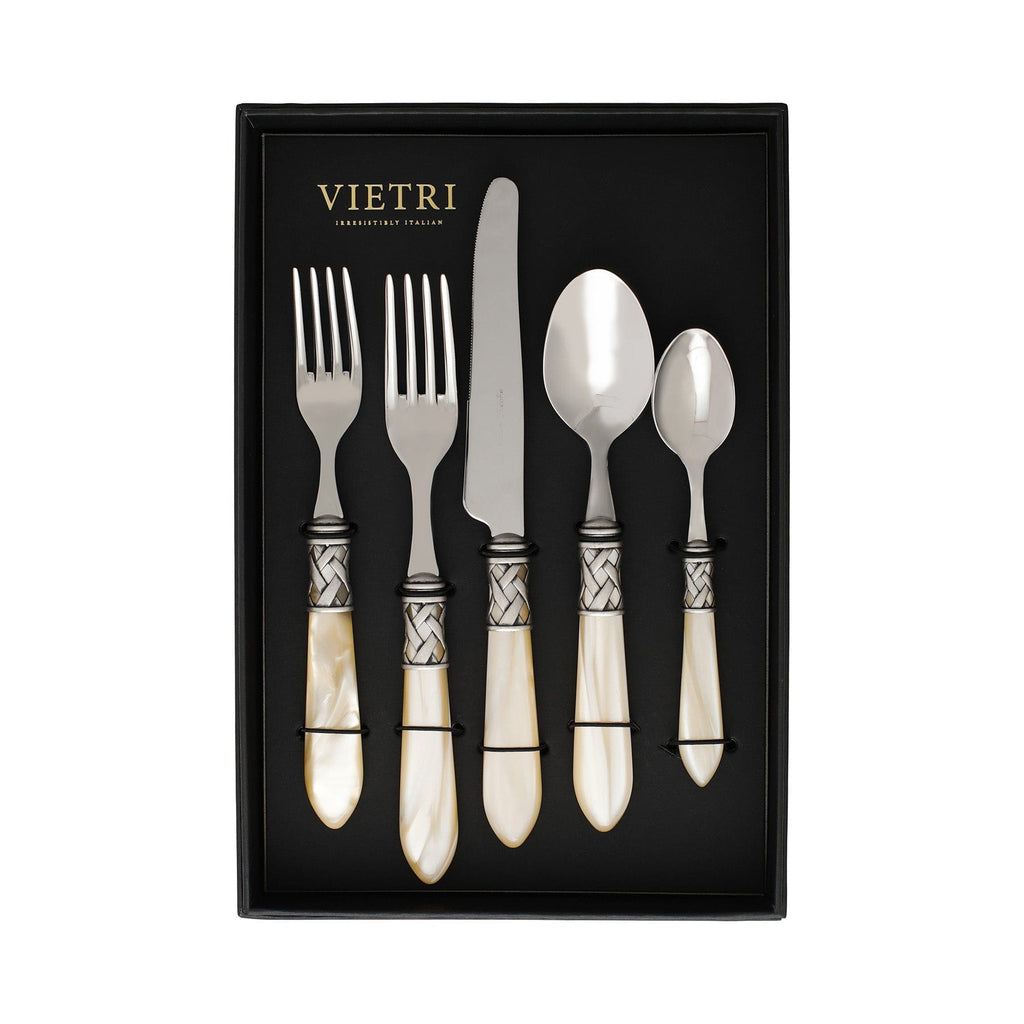 Aladdin Antique Ivory Five-Piece Place Setting - Set of 4