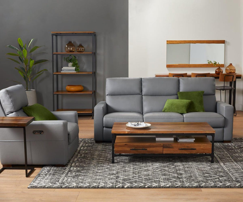 Luka Leather Power Sofa
